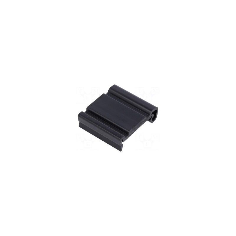 DIN rail mounting bracket, Mat: PVC, 40 mm, Rail: TS35