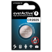 CR2025 batteries 3V everActive lithium - without packaging 1 pc.