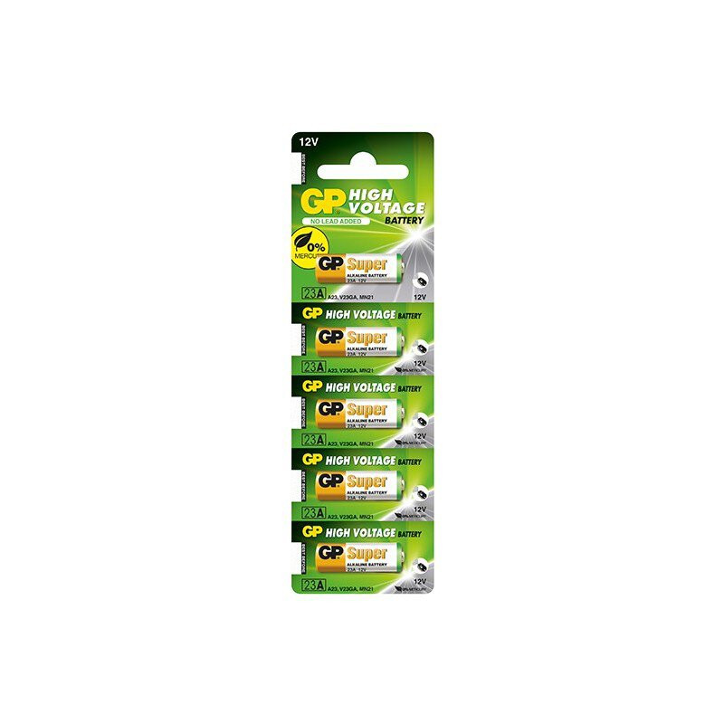 23A baterija 12V GP Alkaline GP 23A blisterī 5gb.