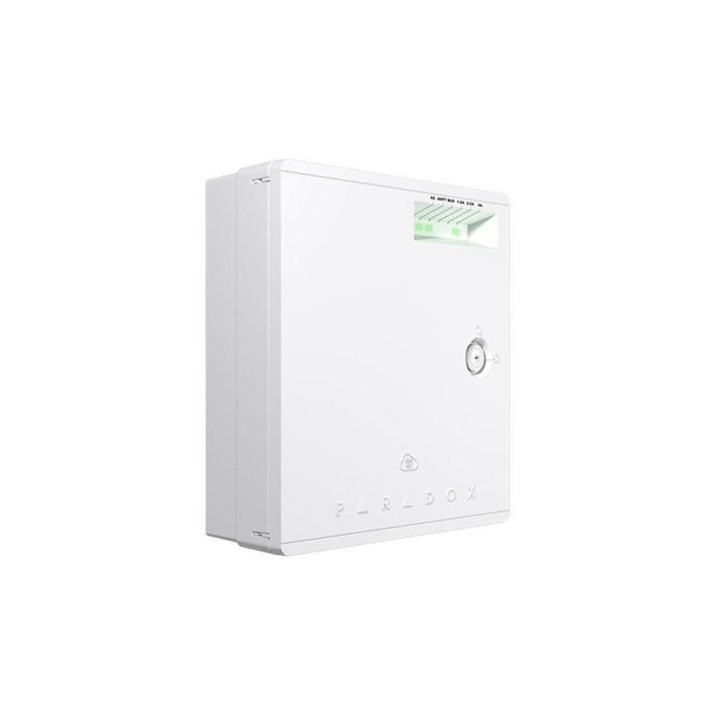 Metal case with Paradox logo Designed for Paradox security panels, modules 28 x 29.5 x 8 cm Tamper