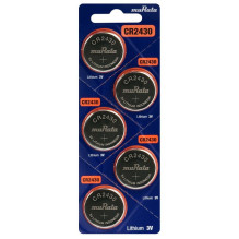 CR2430 batteries 3V Murata lithium CR2430 in a pack of 5 pcs.