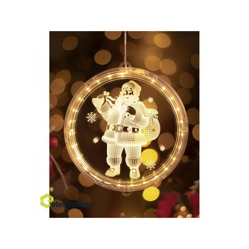 LED window decoration "Santa Claus", warm light