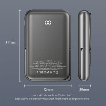 POWER BANK WRL 10000MAH 20W / MAGNETIC BLACK FHNB0 VENTION