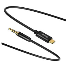 Baseus Audio cable USB-C to mini jack 3.5mm, 1.2m (Black) CAM01-01