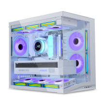 Case, LIAN LI, ATX / micro ATX / Mini-ITX, White, Mini Tower, O11D MINI V2 Flow, G99.O11DMIV2W.00