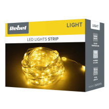 Christmas light strings with changeable lighting mode - 10 m, warm white, 3.5 W, IP65 / IP20