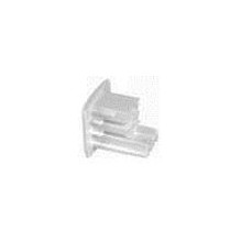 1 phase tracklight rail end cap, white
