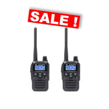 PNI PMR R45 PRO racijos rinkinys - 2 PMR446 stotys, 99 kanalai, VOX, skenavimas, Roger Beep