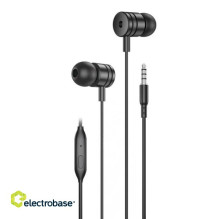 Foneng EP200 wired, in-ear headphones, mini jack (black)
