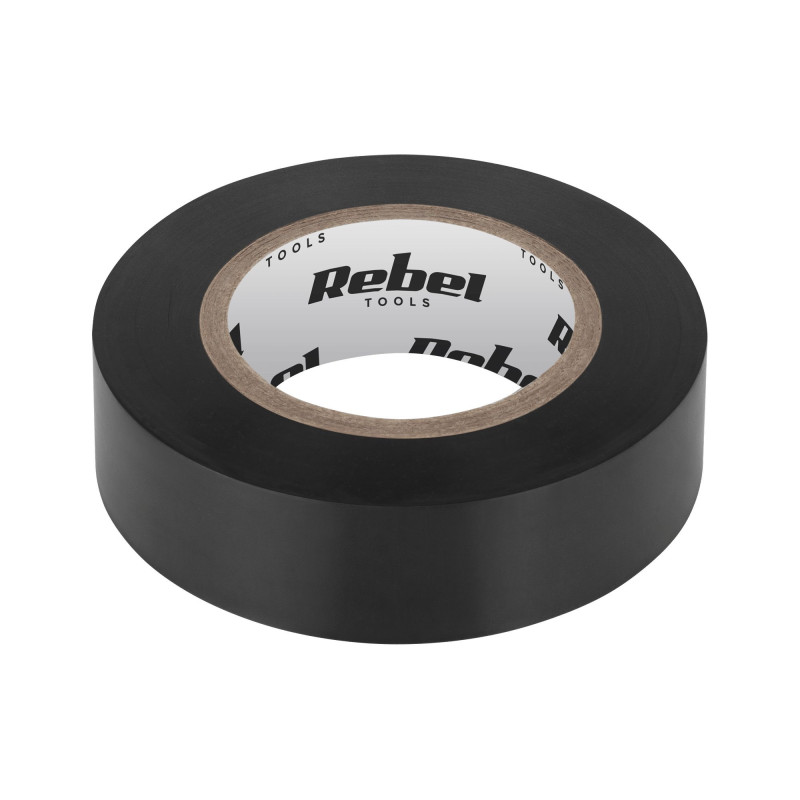 REBEL insulating tape, Length 18 m, 0.13 mm × 19 mm, Black