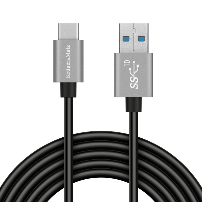 USB – USB C tipo 10 Gbps jungiamasis kabelis (1 m) – „Kruger Matz Basic“ serija