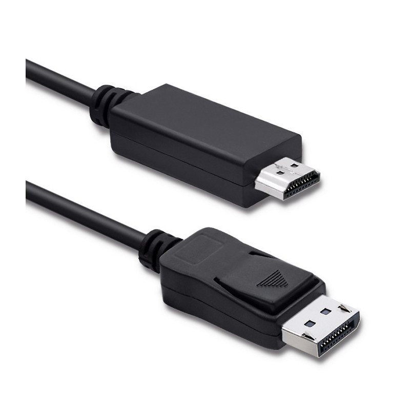„Qoltec DisplayPort v1.2“ kištukas, HDMI kištukas, 5K, 1 m