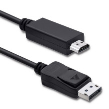 Qoltec DisplayPort v1.2 male, HDMI male, 5K, 2m