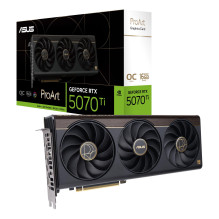 Vaizdo plokštė, ASUS, NVIDIA, GeForce RTX 5070 Ti, 16 GB, GDDR7, 256 bitų, PCI Express 5.0, aktyvi, PROART-RTX5070TI-O16