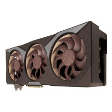 Vaizdo plokštė, ASUS, NVIDIA, GeForce RTX 5080, 16 GB, GDDR7, 256 bitų, PCI Express 5.0, aktyvi, RTX5080-O16G-NOCTUA