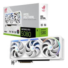 Graphics Card, ASUS, NVIDIA, GeForce RTX 5080, 16 GB, GDDR7, 256 bit, PCI Express 5.0, Active, ROG-ASTRAL-RTX5080O16G-WH