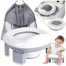 Travel potty for children Reach Portable Potty 3in1 white / gray