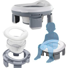 Travel potty for children Reach Portable Potty 3in1 white / gray