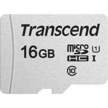 MEMORY MICRO SDHC 16GB W / ADAP / C10 TS16GUSD300S-A TRANSCEND