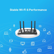 Wireless Router, TP-LINK, Wireless Router, 1500 Mbps, Wi-Fi 6, IEEE 802.11a, IEEE 802.11 b / g, IEEE 802.11n, IEEE 802.1
