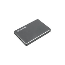 External HDD, TRANSCEND, StoreJet, 1TB, USB 3.1, Colour Iron Grey, TS1TSJ25C3N
