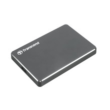 Išorinis HDD, TRANSCEND, StoreJet, 1TB, USB 3.1, spalva geležies pilka, TS1TSJ25C3N