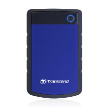 External HDD, TRANSCEND, StoreJet, 1TB, USB 3.0, Colour Blue, TS1TSJ25H3B