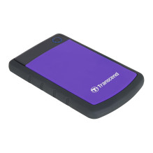 External HDD, TRANSCEND, StoreJet, 2TB, USB 3.0, Colour Purple, TS2TSJ25H3P