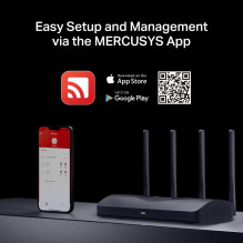 Belaidis maršrutizatorius, MERCUSYS, Maršrutizatorius, 3600 Mbps, Antenų skaičius 4, MR27BE