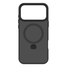 „Evelatus“ „Apple iPhone 17 Pro Max“ apsauginis dėklas su „MagSafe“ ir stovu, matinės juodos spalvos