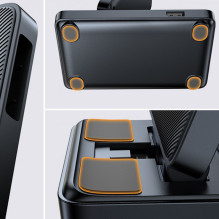 „Joyroom“ JR-WQS01 „Samsung Galaxy USB-C 4in1“ įkrovimo stotelė, sulankstoma + USB-A - USB-C laidas - juoda