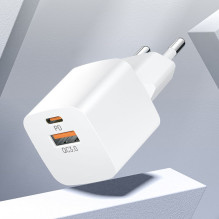Wozinsky Wozinsky CMWCW 20W USB-C / USB-A wall charger - white