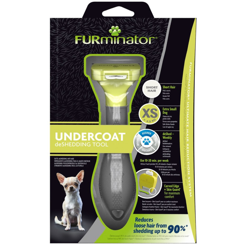 FURminator Toy Dog furminator for short-haired dogs - XS