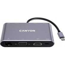 Canyon DS-14 8in1 4k USB-C Dark Grey Canyon DS-14 8in1 4k USB-C Dark Grey