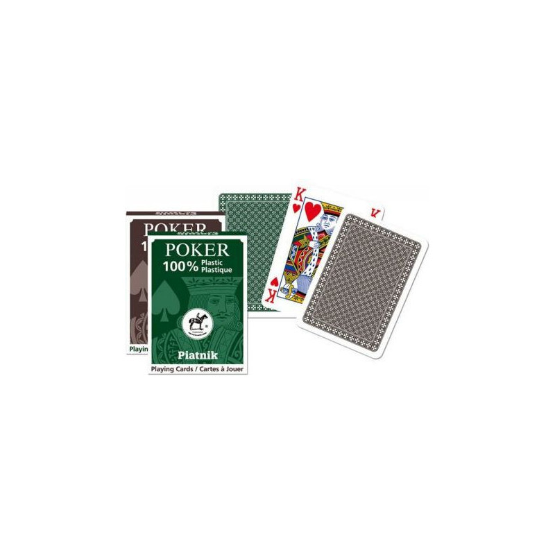 Piatnik Piatnik Karty Pojedyncze Talie 'Plastik Poker'