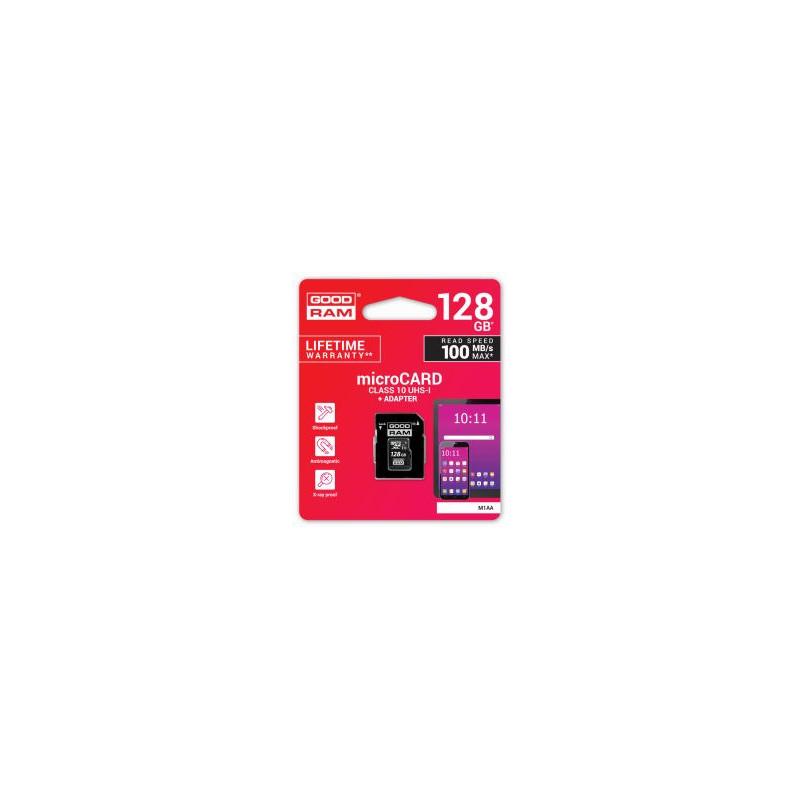 Goodram 128GB microSDXC class 10 UHS I + Adapter