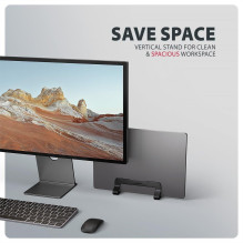 NB ACC STOVAS 10"-17,3" / VERT. ALIUMINIS STND-VB AXAGON