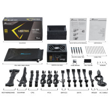 Power Supply, SEASONIC, VERTEX GX, 1200 Watts, Efficiency 80 PLUS GOLD, MTBF 100000 hours, VERTEXGX-1200