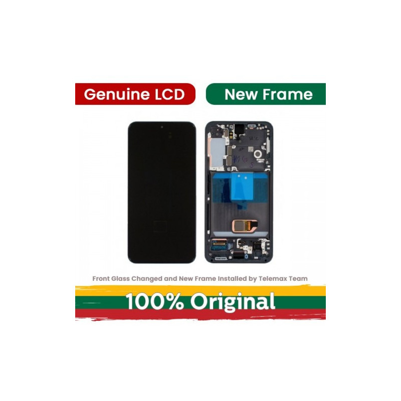 Screen for Samsung S901 S22 with frame / Green / (Updated: Telemax)