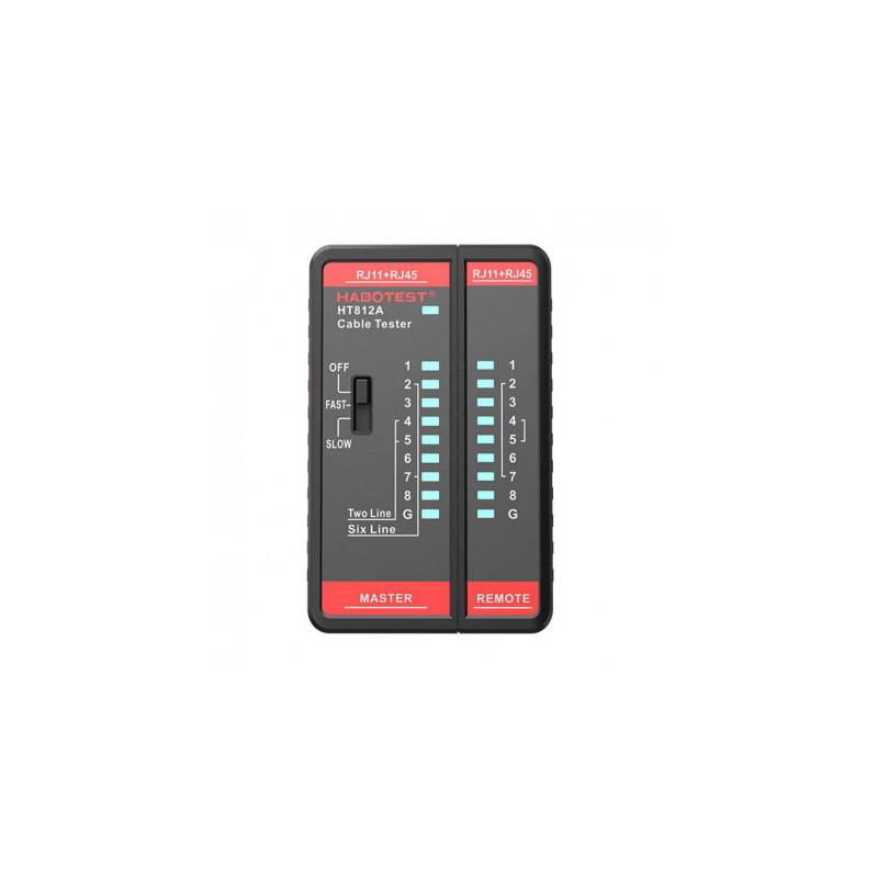 Habotest Habotest testeris przewodów sieciowych RJ11 / RJ45 Habotest HT812A