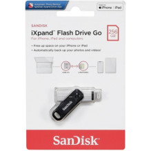 Sandisk iXpand Go 256GB Lightning / USB 3.0 juodas / sidabrinis SDIX60N-256G-GN6NE Sandisk iXpand Go 256GB Lightning / USB 3.0 juodas / sidabrinis SDIX60N-256G-GN6NE