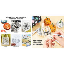 Profesionalūs akriliniai markeriai - flomasteriai ARRTX, (4 spalvų 10vnt.)