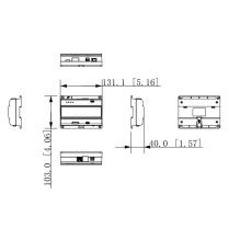 Network controller for connecting a two-wire intercom system VTNS1001B-2
