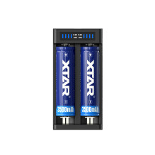 Įkroviklis - Xtar MC2 PLUS 2-Bay Li-Ion NiMH 5V Kompaktiškas Dizainas