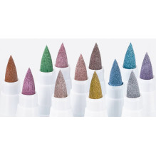 Acrylic markers - felt-tip pens ARRTX, 12 colors, metallic shades
