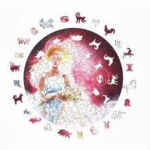 Fantasy Puzzles Mergelė (Zodiakai) Dėlionė Iš Medžio (200 detalių)