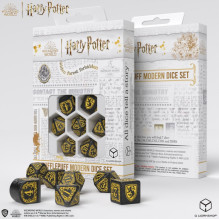 Harry Potter Hufflepuff Modern Dice Kauliukų Rinkinys (Juodos Sp.)