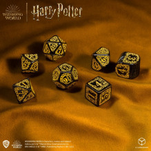Harry Potter Hufflepuff Modern Dice Dice Set (Black)