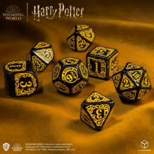 Harry Potter Hufflepuff Modern Dice Dice Set (Black)