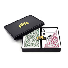Copag Elite Bridge Jumbo Index Playing Cards Double Deck (Burgundy Green)